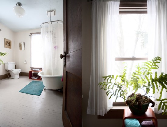 Bathroom overlooking the garden