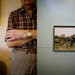 When he retired from working in the forest he got this engraved gold watch for 25 years of loyal service.